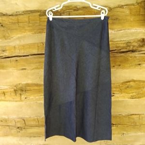 Elegant Blue Maxi Skirt